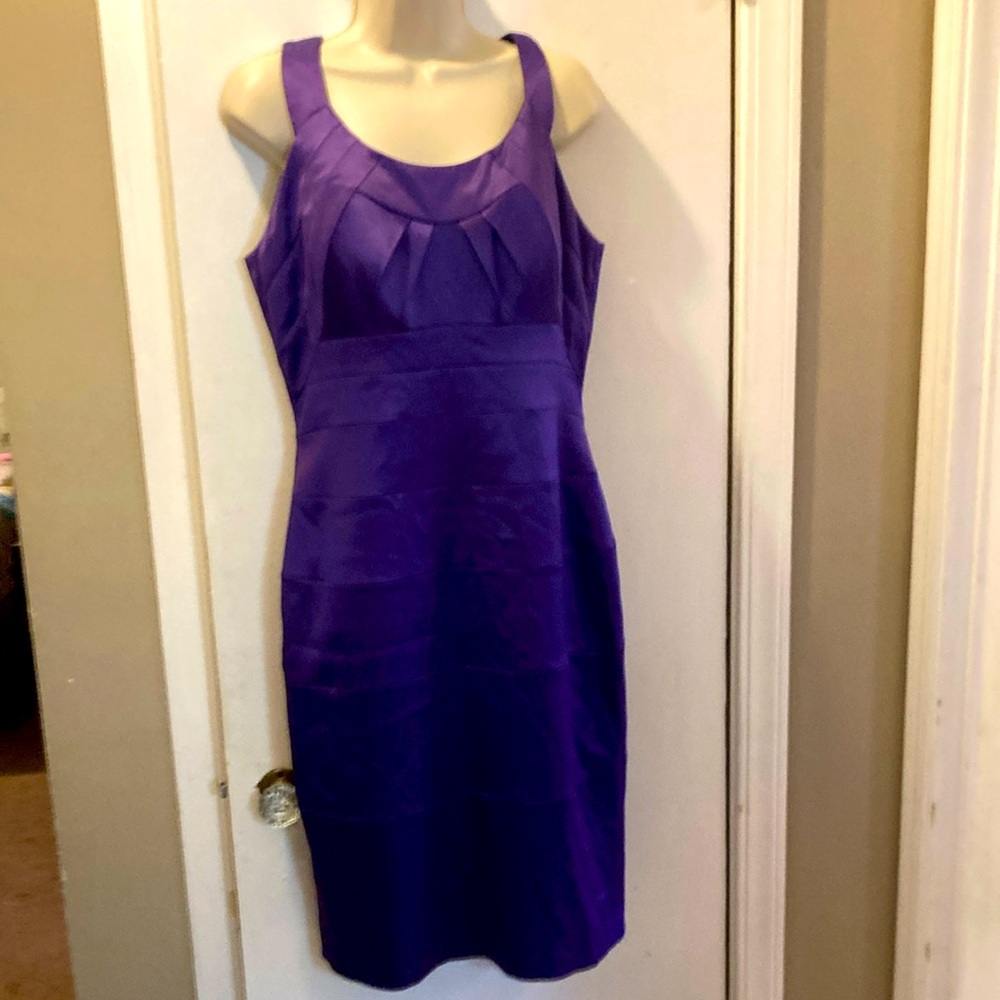 Laura 12 Elegant Purple Sleeveless Dress 25-103-1